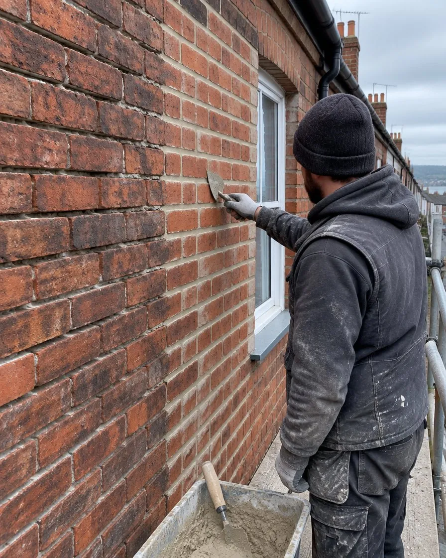 Brickwork and repointing in Liskeard