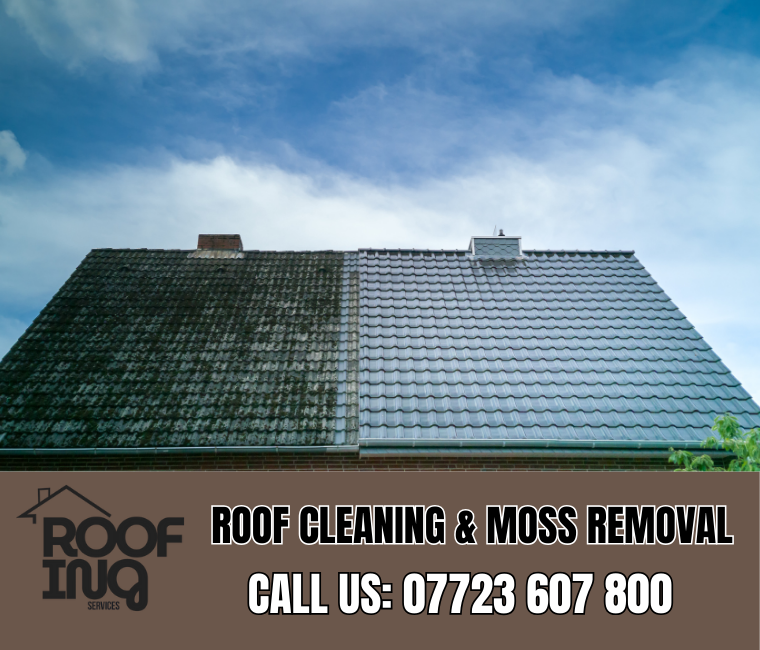 Roof cleaning and moss removal in Liskeard